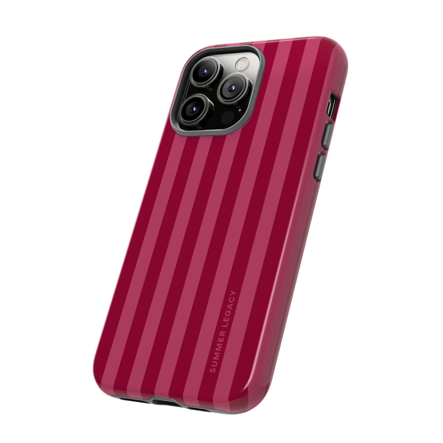 Berry Stripe iPhone Case