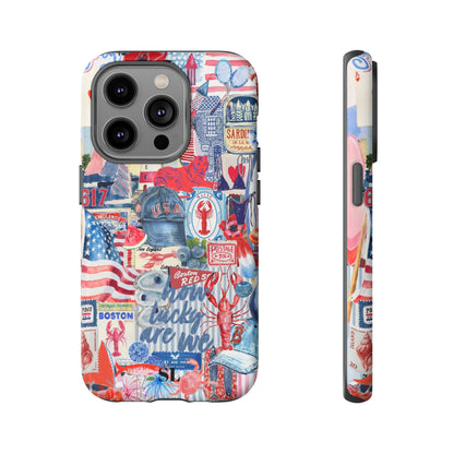 Red, White & Blue iPhone Case