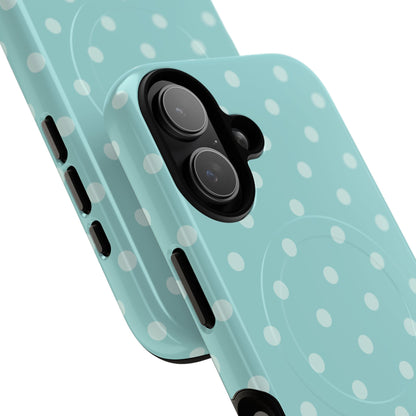 Teal Polka Dot MagSafe Case