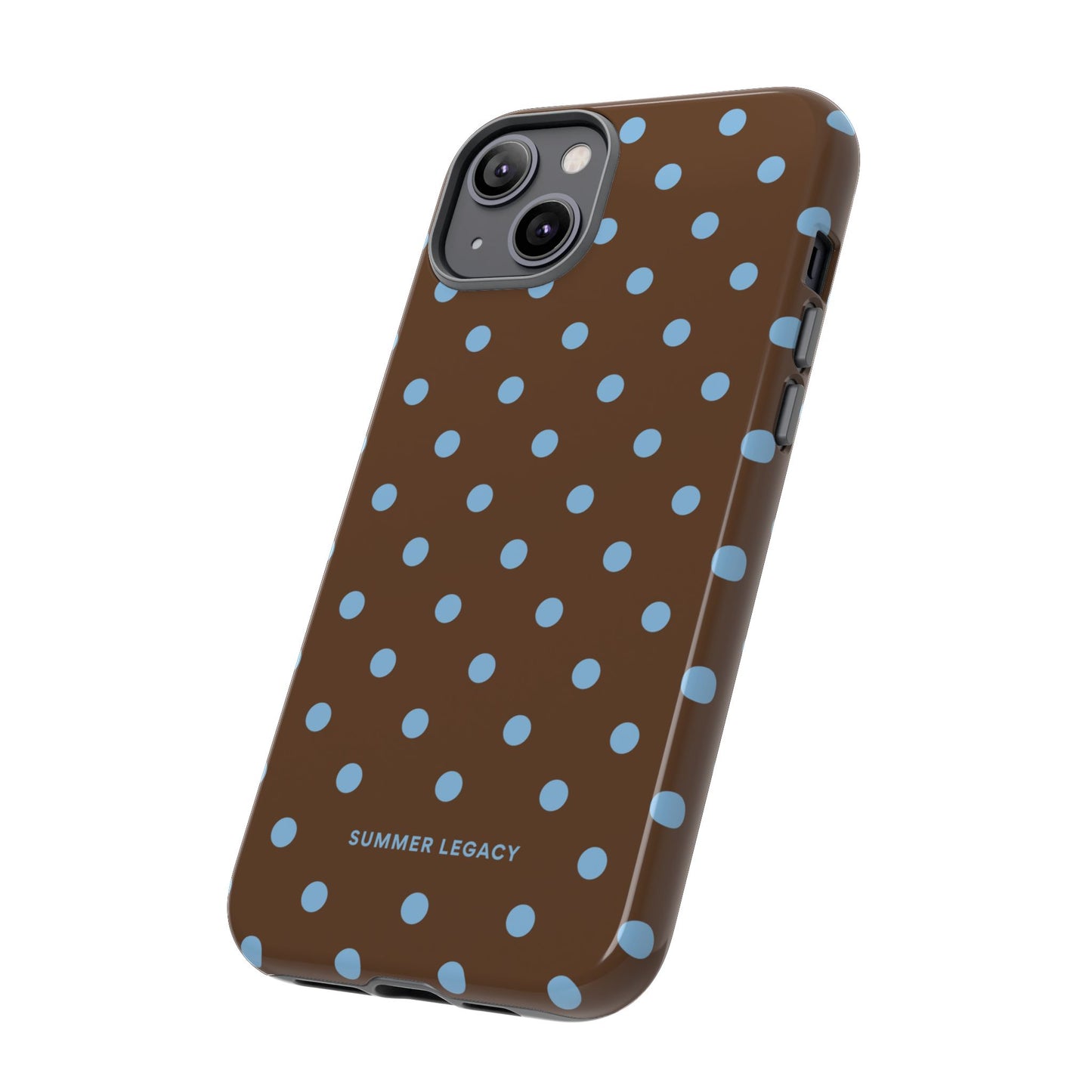 Mocha Polka Dot iPhone Case