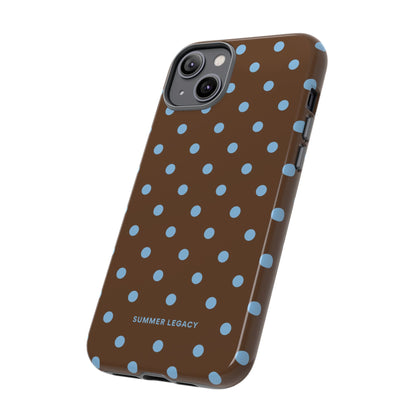 Mocha Polka Dot iPhone Case