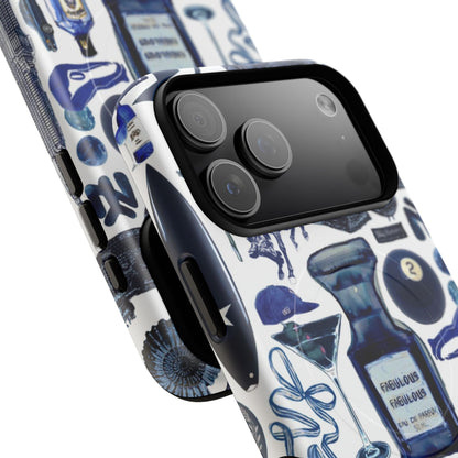 Navy Blue Collage MagSafe Case