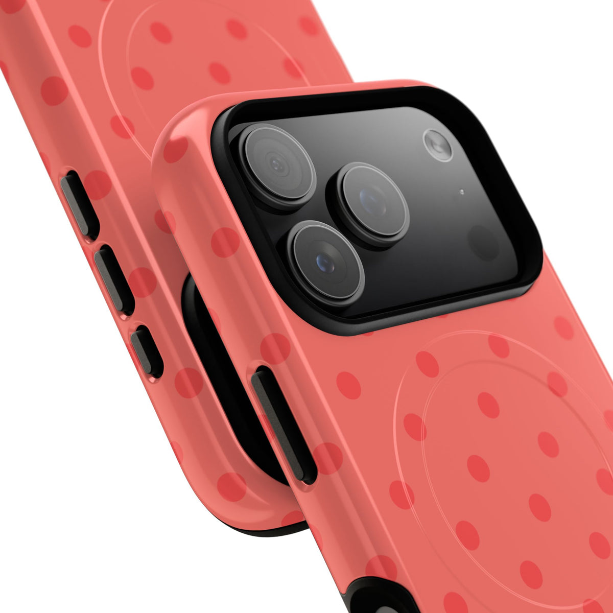 Coral Polka Dot MagSafe Case