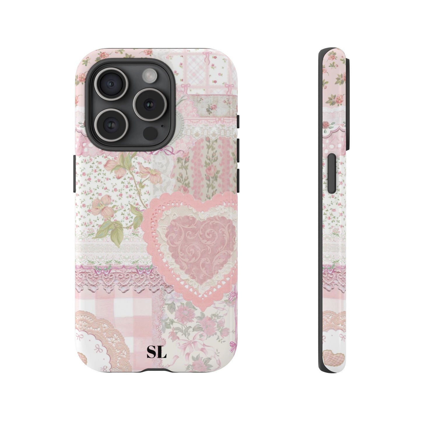 Blushing Floral Patchwork iPhone Case
