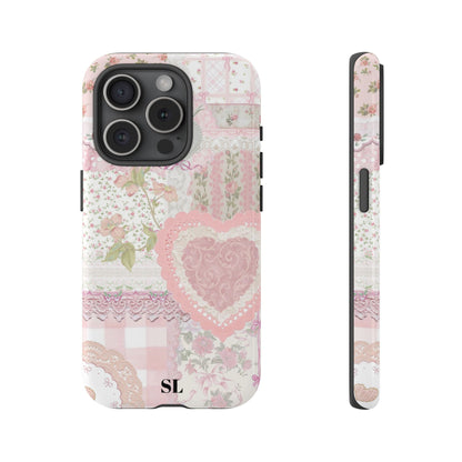 Blushing Floral Patchwork iPhone Case