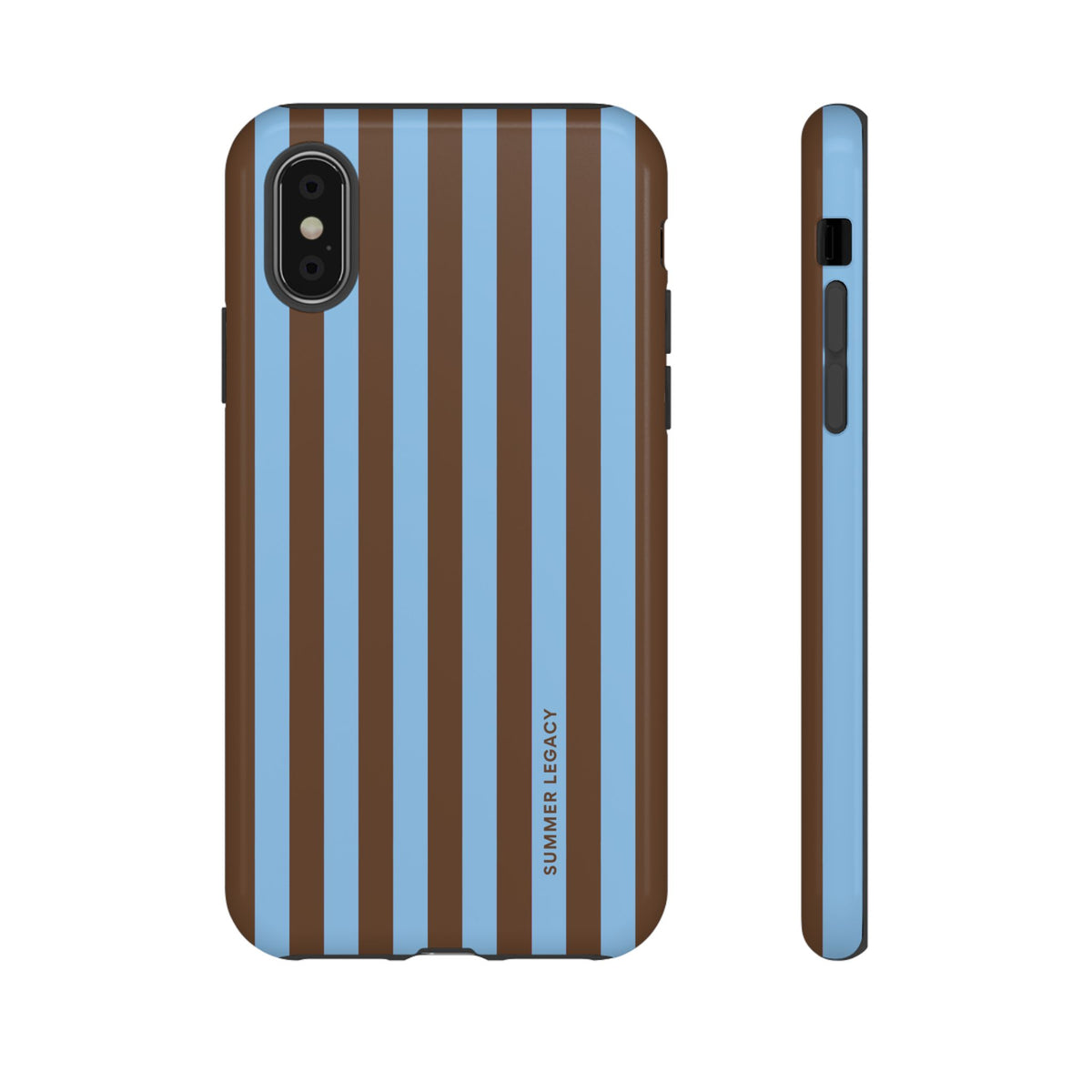 Mocha Stripe iPhone Case