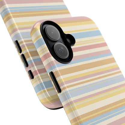 Lychee Multi-stripe iPhone Case