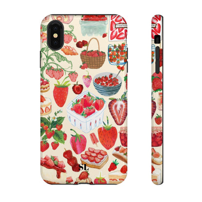 Strawberry Collage iPhone Case
