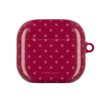 Berry Polka Dot AirPod Case