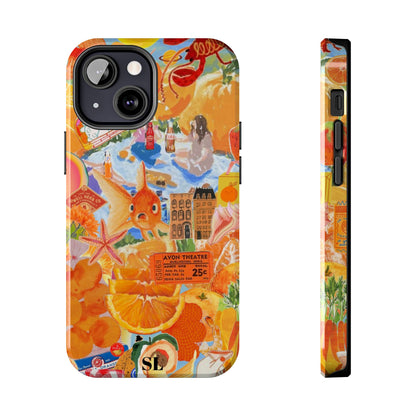 Orange Goldfish Collage iPhone Case