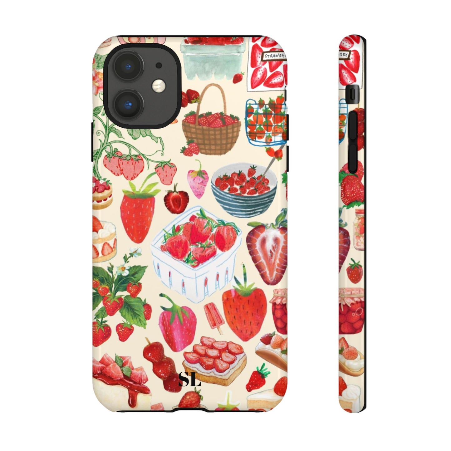 Strawberry Collage iPhone Case