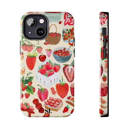 Strawberry Collage iPhone Case