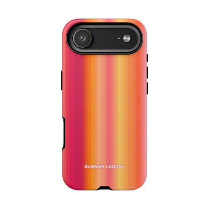 Amber Glow Ombre Stripe iPhone Case