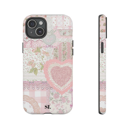 Blushing Floral Patchwork iPhone Case