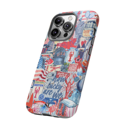 Red, White & Blue iPhone Case