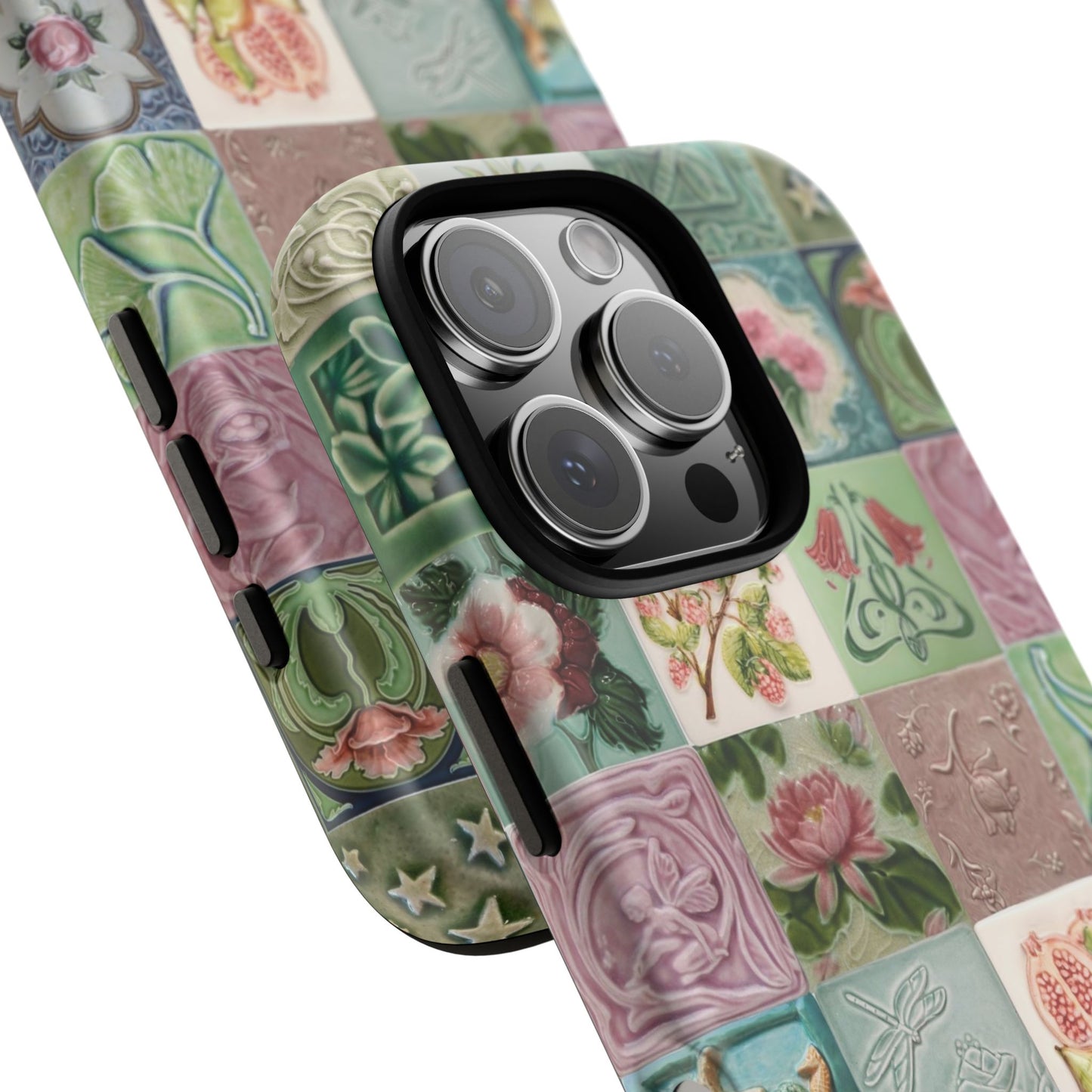 Garden Mosaic Tiles iPhone Case