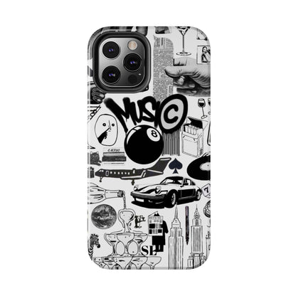 Black and White Collage iPhone Case