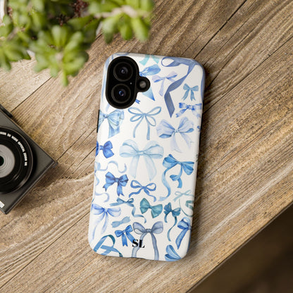 Blue Bows iPhone Case