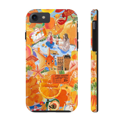 Orange Goldfish Collage iPhone Case