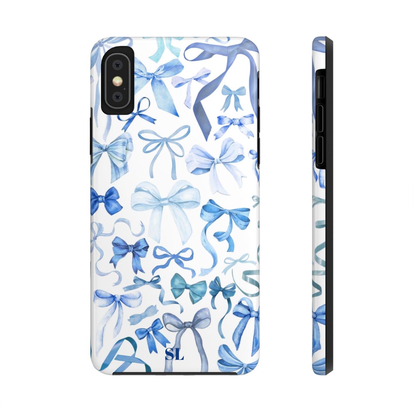 Blue Bows iPhone Case