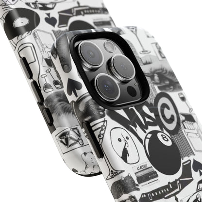 Black and White MagSafe Case
