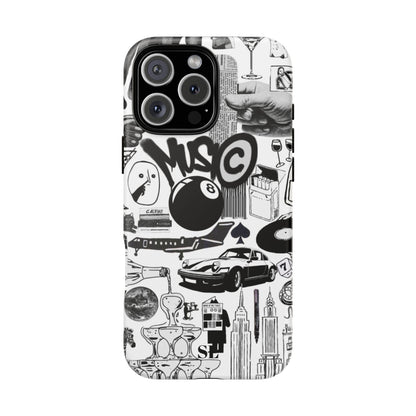 Black and White iPhone Case