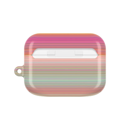 Champagne Ombre Stripe AirPod Case