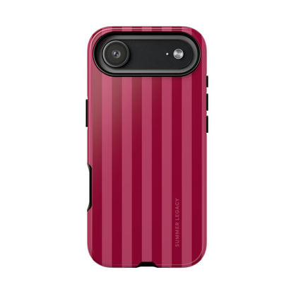 Berry Stripe iPhone Case