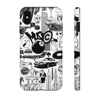 Black and White iPhone Case
