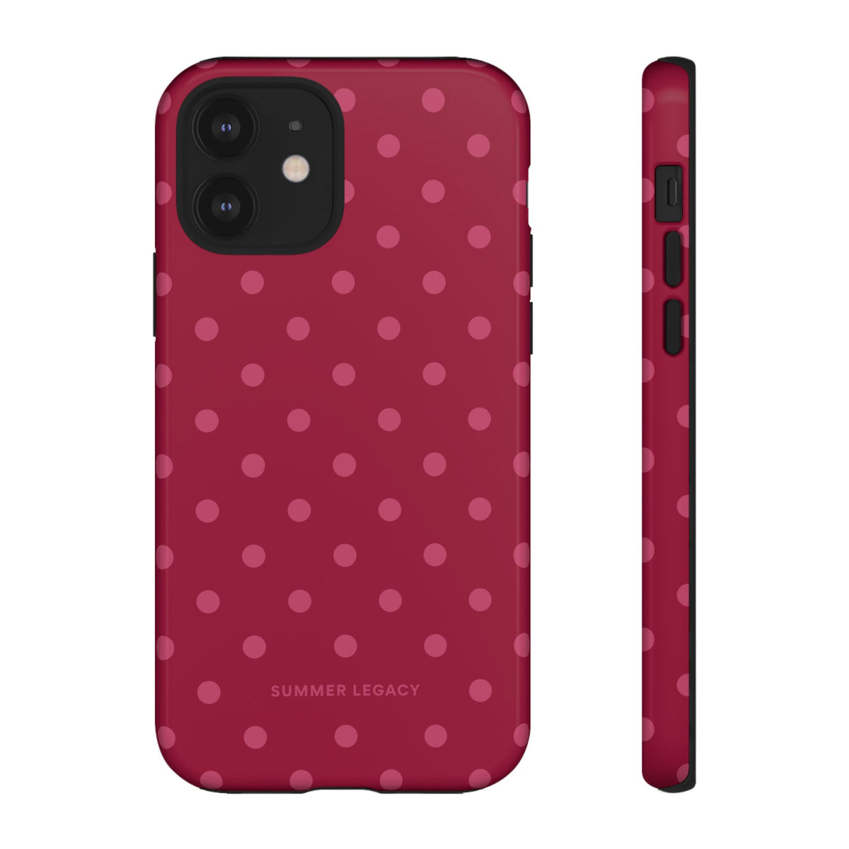 Berry Polka Dot iPhone Case