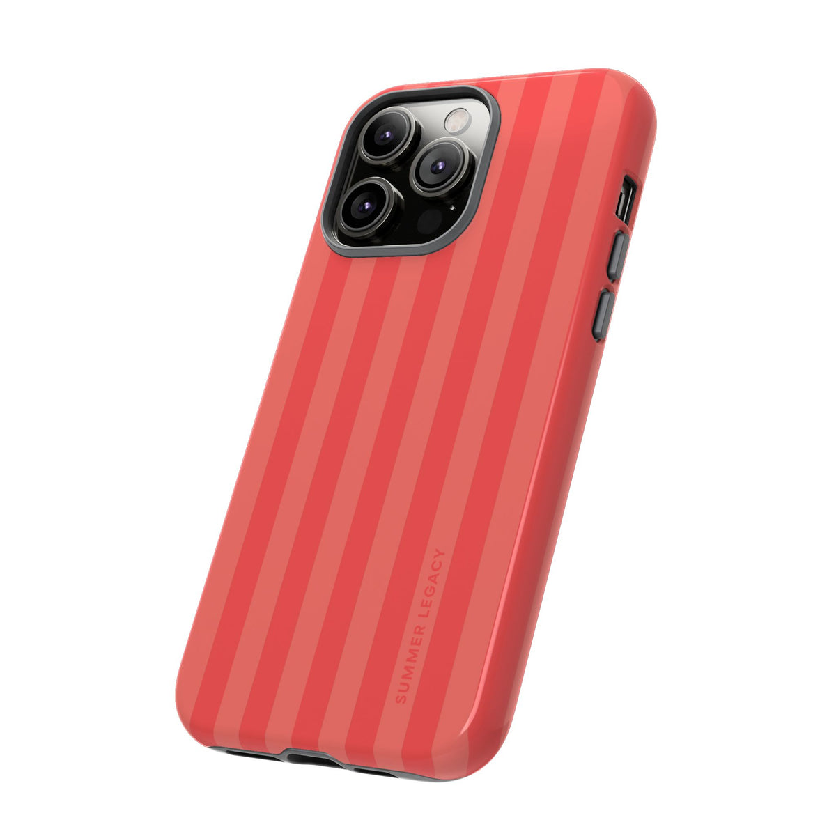 Coral Stripe iPhone Case