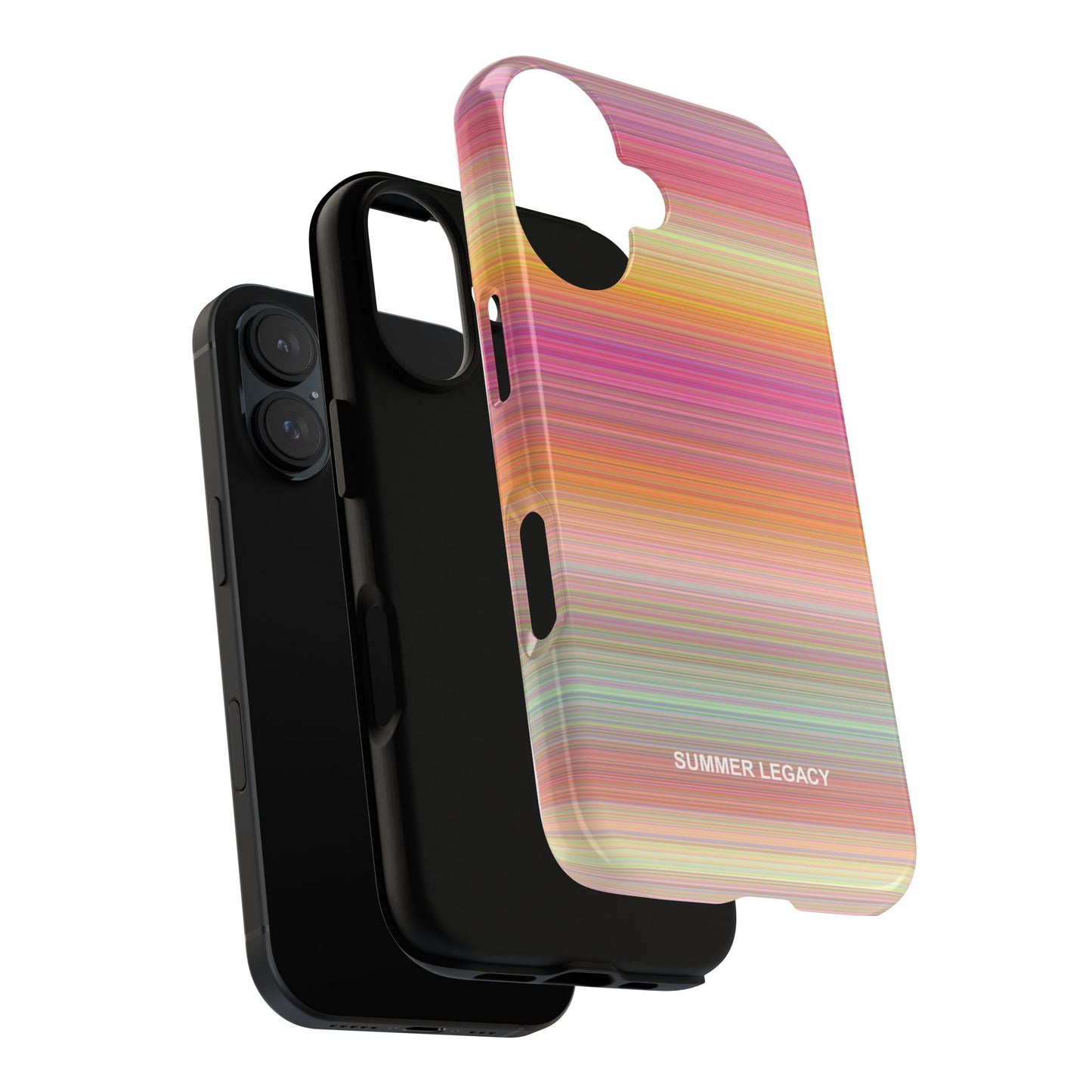 Champagne Ombre Stripe iPhone Case