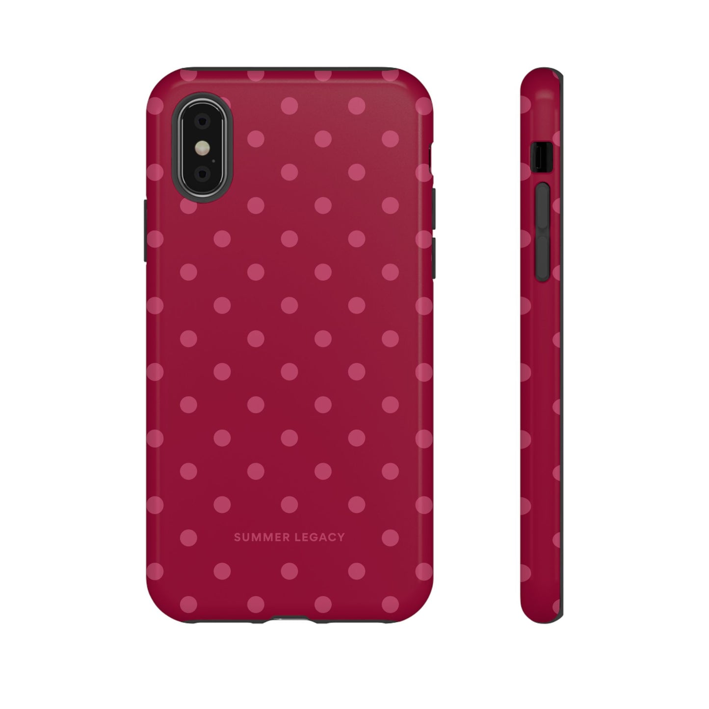 Berry Polka Dot iPhone Case