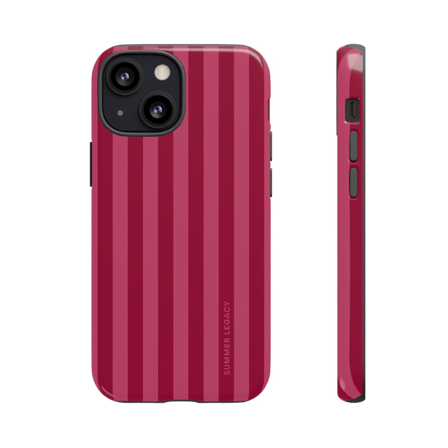 Berry Stripe iPhone Case