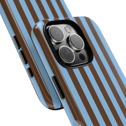 Mocha Stripe iPhone Case