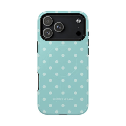 Teal Polka Dot MagSafe Case