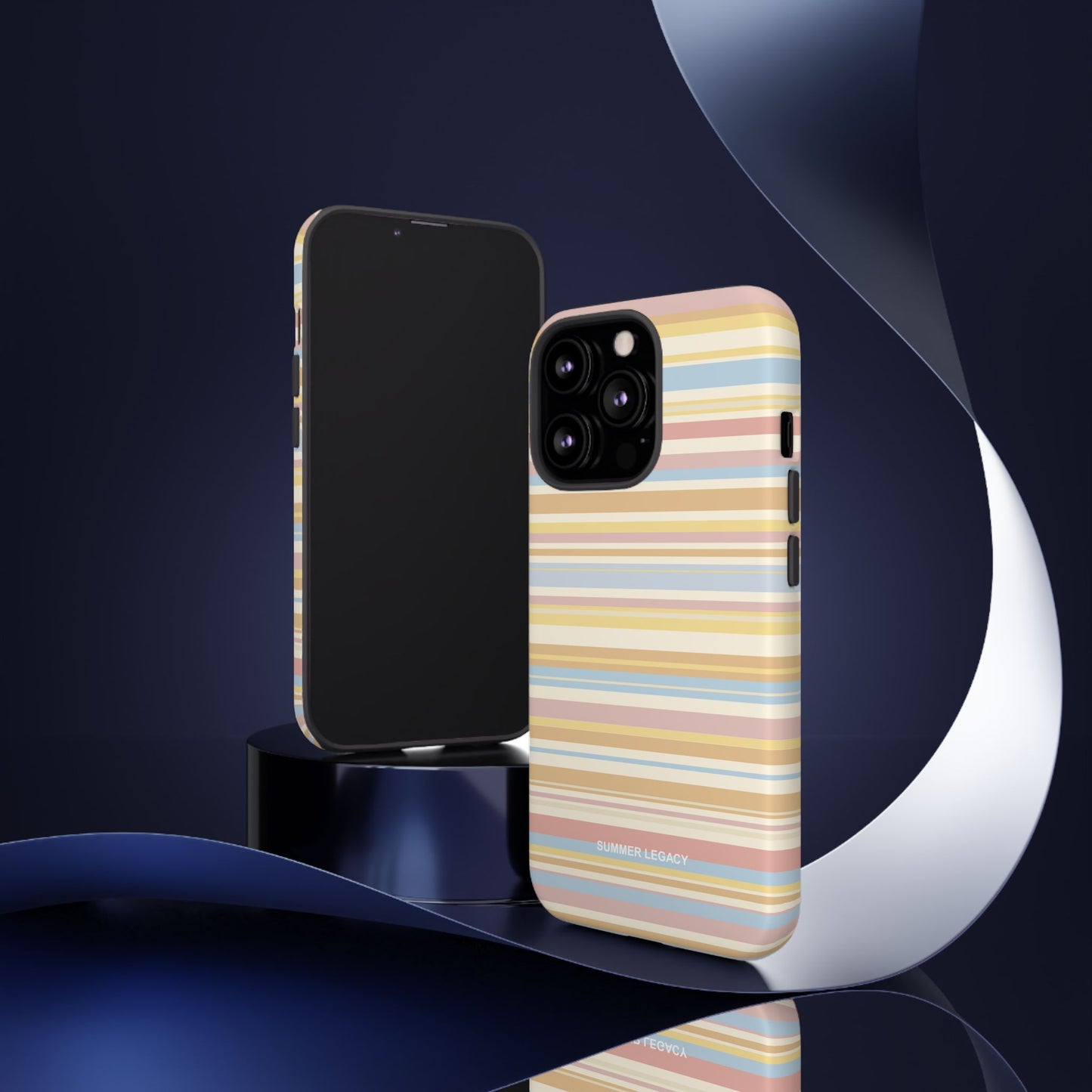 Lychee Multi-stripe iPhone Case