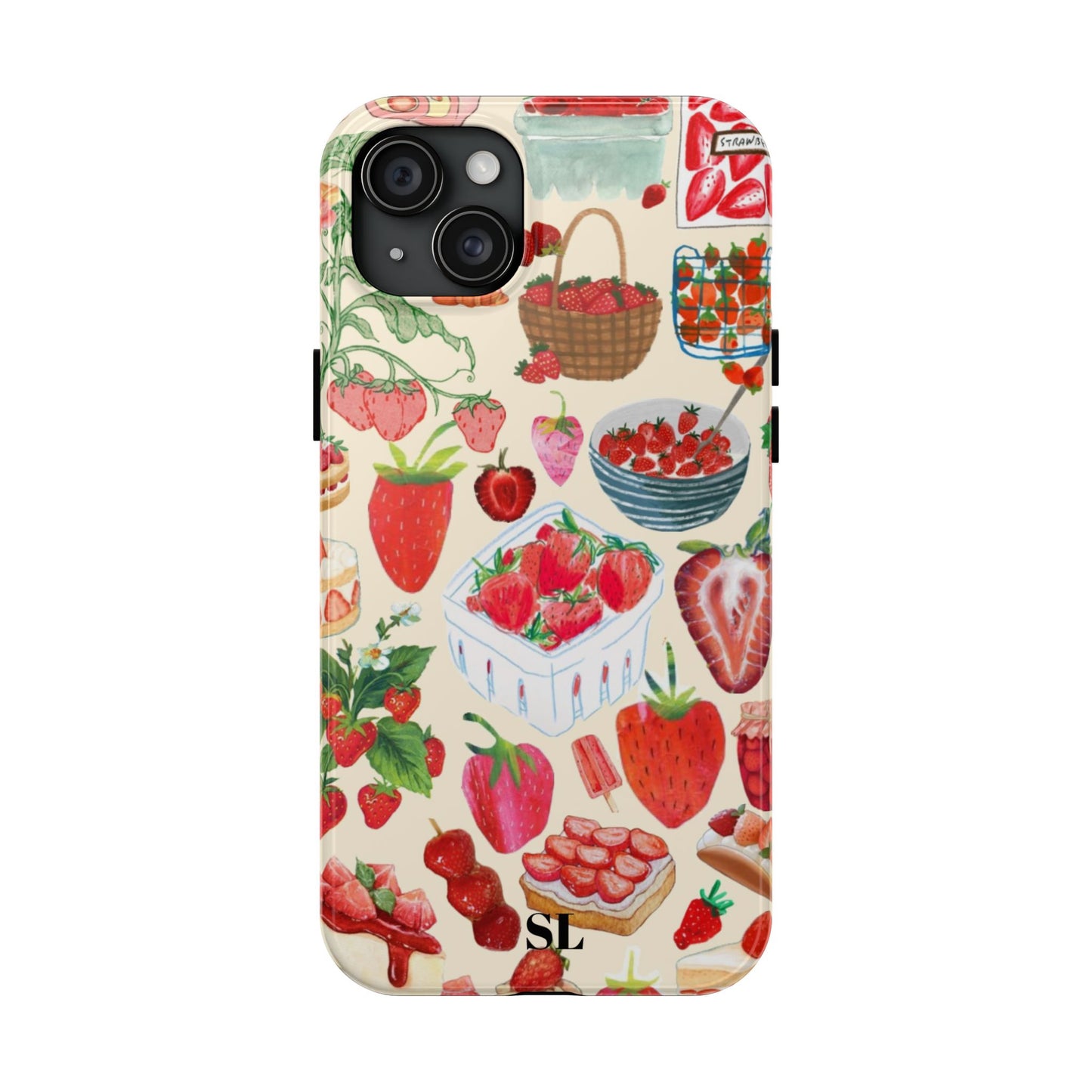 Strawberry Collage iPhone Case