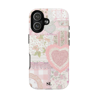 Blushing Floral Patchwork MagSafe Case