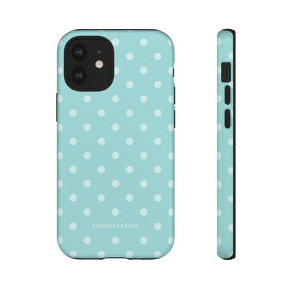 Teal Polka Dot iPhone Case