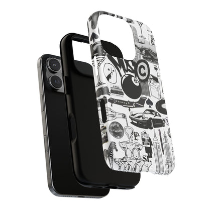 Black and White MagSafe Case