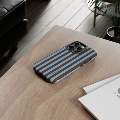 Mocha Stripe iPhone Case