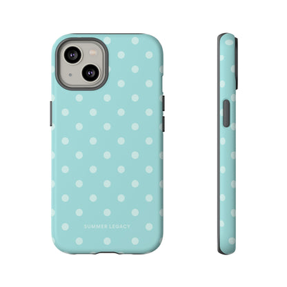 Teal Polka Dot iPhone Case