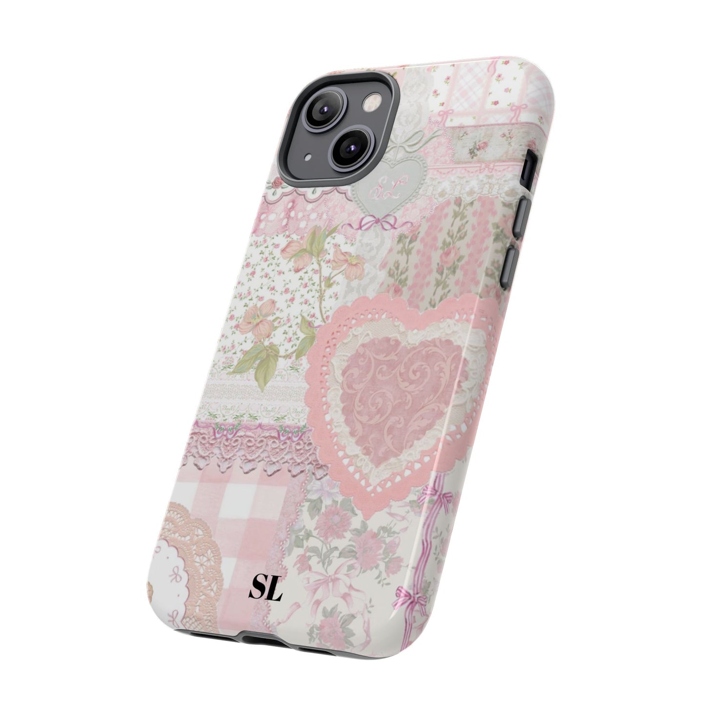 Blushing Floral Patchwork iPhone Case