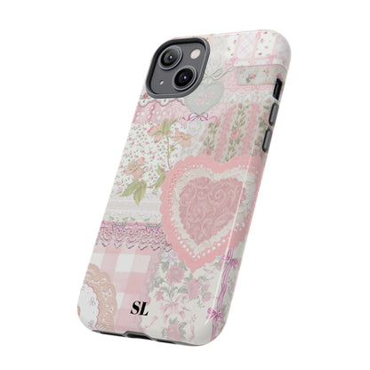 Blushing Floral Patchwork iPhone Case