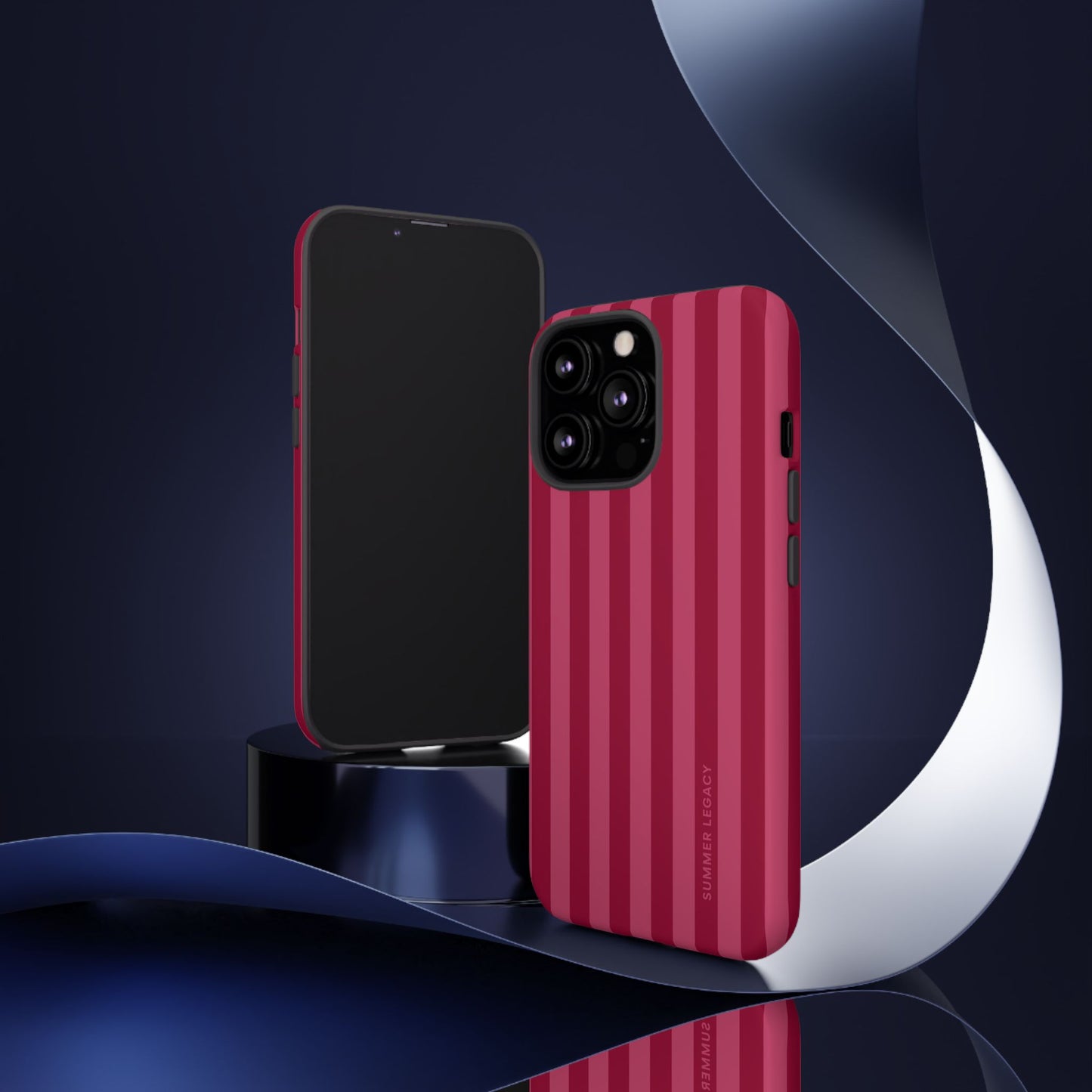 Berry Stripe iPhone Case