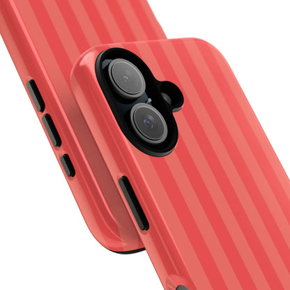 Coral Stripe iPhone Case