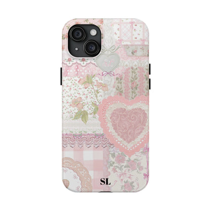 Blushing Floral Patchwork iPhone Case