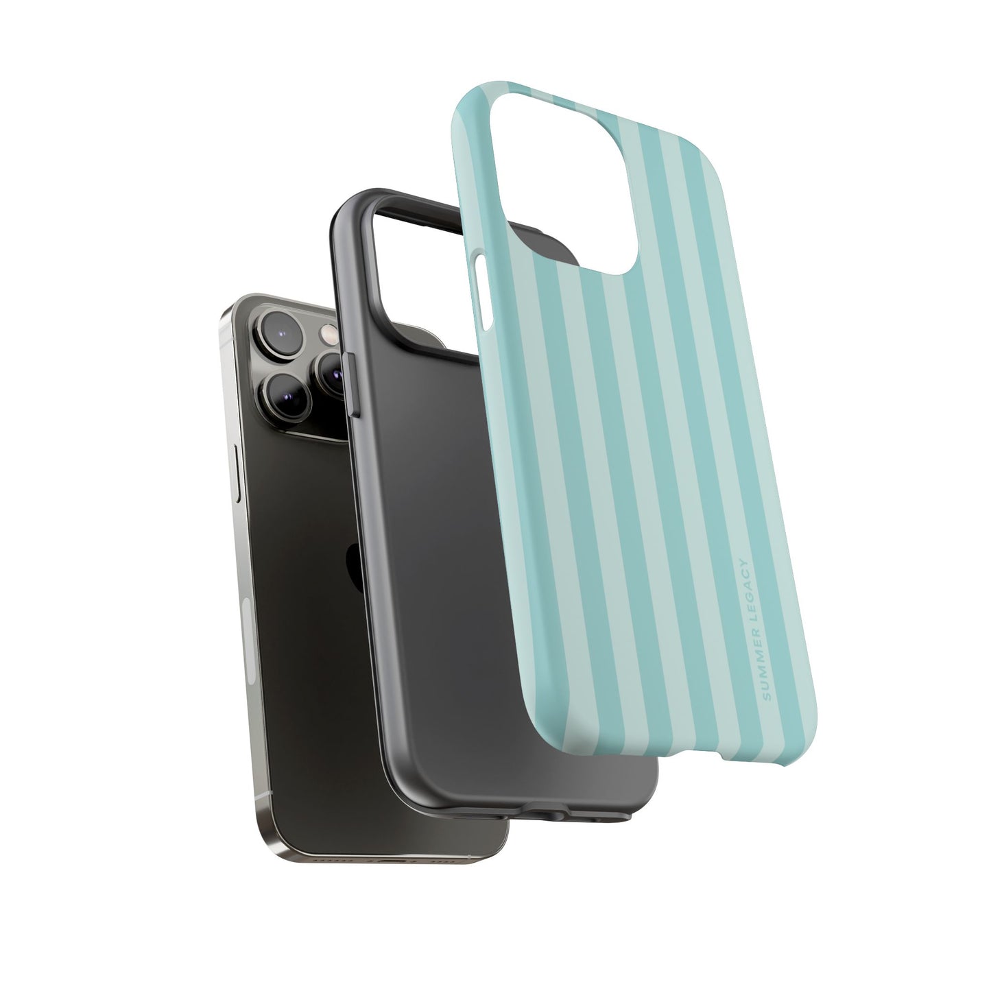 Teal Stripe iPhone Case