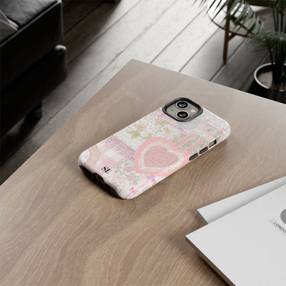 Blushing Floral Patchwork iPhone Case